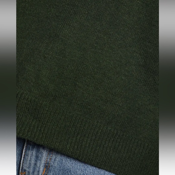 Amazing Memories Emerald Green Cowl Neck Turtleneck Sweater - Picture 5 of 5